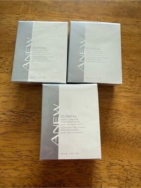 Avon Anew Clinical Deep Crease Concentrate with Bo-Hylurox 30 ml 1fl oz (3 PACK)